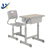 Single-student school desk and chair