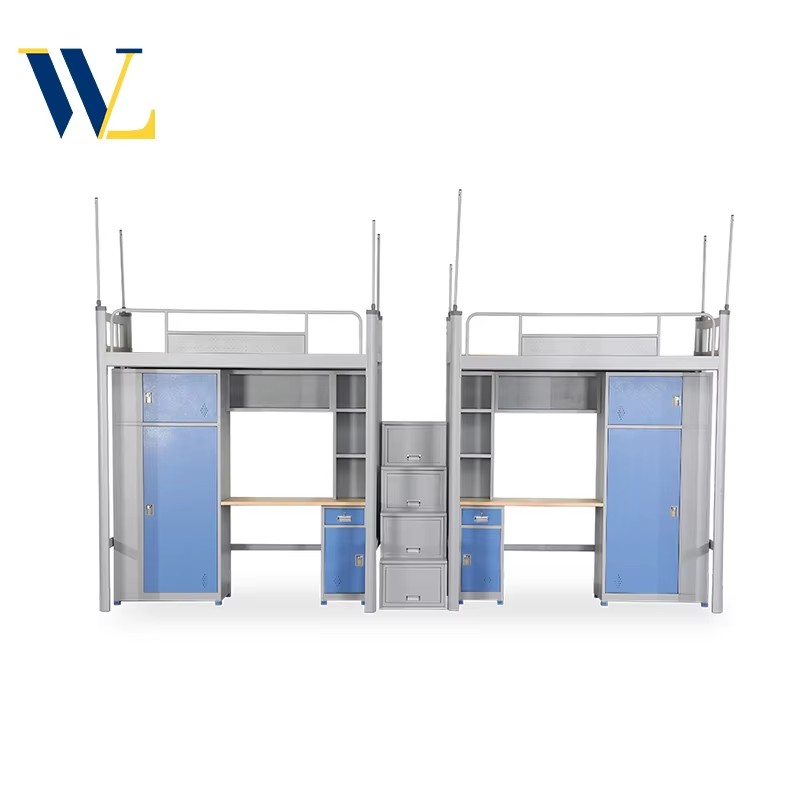 School dormitory bunk beds